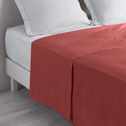 Drap plat 180x290 cm Bordeaux