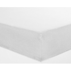 Drap housse 140x190cm Percale Blanc