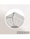 Drap housse 160x200 Parme BT 27 cm