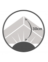 Drap housse  blanc 180x200 BT 30 cm