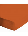 Drap housse cuivre pour lit une place