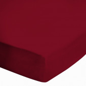 Zoom coin drap housse bordeaux 120x190 cm