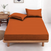 Drap housse 160x200 Cuivre BT 30 cm