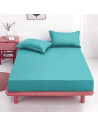 Drap housse 160x200 Turquoise BT 27 cm