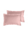 Lot de 2 taies bourdon d'oreillers carrés ou rectangulaire 100% Coton