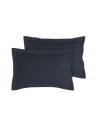 Lot de 2 taies bourdon d'oreillers carrés ou rectangulaire 100% Coton