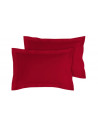 Lot de 2 taies d'oreillers Bourdon carrés ou rectangulaire 100% Coton