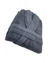 peignoir bambou gris
