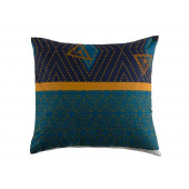 Housse de couette Vegas bleu et or 220x240 | 100% Coton Percale 71 fils