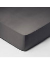 Drap housse 200x200 - Anthracite - 100% coton, 57 fils, BT 30