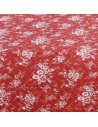 Zoom sur motif boutis Fleur Rouge  C-1-63