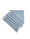 Lot de 6 Mouchoirs de Travail Blanc 100% coton 40x40cm