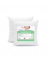 Lot de 2 oreillers anti Acariens 60x60cm