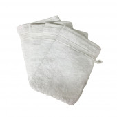 Lot de 10 Gants de Toilette Éponge 600gr/m² Coton - 20x15cm