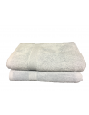Lot de 5 Grandes Serviettes Eponge 600 g/m²  100 % coton - Grise