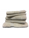 Lot de 5 Grandes Serviettes Eponge 600 g/m²  100 % coton - Beige
