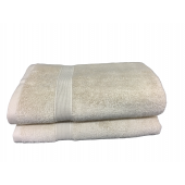 Lot de 5 Grandes Serviettes Eponge 600 g/m²  100 % coton - Marron