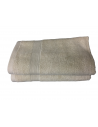 image deux serviettes de bain taupe 50x100 cm