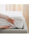 Protège Matelas Molleton Coton Élastomère 200g/m²  90x190 cm