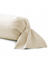 Taie de traversin 43x185 cm fabrication française 100% coton champagne