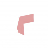 finition taie traversin rose poudré retombée de tissus
