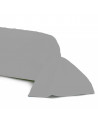 Taie de traversin 43x185 cm fabrication française 100% coton gris souris