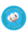 Housse de couette en flanelle de coton