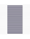 Serviette rayée bleu marine 90x170 cm