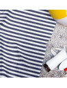 Drap de plage rayée marine