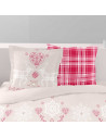 Taies d'oreillers Vanoise rouge 65x65cm