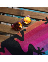 Zoom serviette de plage double margouillat 140x180