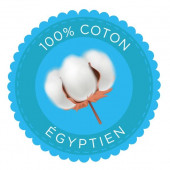 Serviette double gecko en coton égyptien