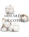 100% satin de coton