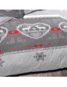 Motif de la parure de lit Winter Gris en 240x260cm