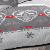 Parure Chalet Winter Rouge (3p)