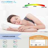 Oreiller Sensation Duvet 50x70 | Alpes blanc - Spécialiste depuis 1948