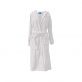 peignoir capuche blanc suspendu