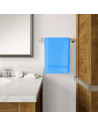 Serviettes bambou bleues canard mises sur accroche murales