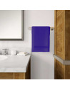 Serviettes bambou bleues Monaco mises sur accroche murales