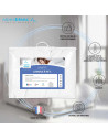 Caractéristiques couette lavable 95° Fabriquée en France Alpes Blanc