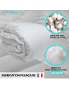 Composition couette hiver super chaude fabriquée en France Alpes Blanc