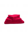 Lot de 5 Grandes Serviettes Eponge 600 g/m²  100 % coton - Fuchsia