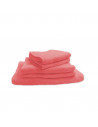 Lot de 5 Grandes Serviettes Eponge 600 g/m²  100 % coton - Rose Poudré