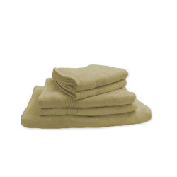 Lot de 5 Grandes Serviettes Eponge 600 g/m²  100 % coton - Marron
