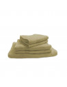 Lot de 5 Grandes Serviettes Eponge 600 g/m²  100 % coton - Taupe