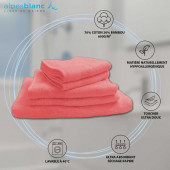 Lot de 5 Grandes Serviettes Eponge 600 g/m²  100 % coton - Marron