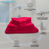 Lot de 5 Grandes Serviettes Eponge 600 g/m²  100 % coton - Marron