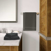 Lot de 5 Grandes Serviettes Eponge 600 g/m²  100 % coton - Marron