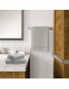 Draps de bain par lot de 5 coton et bambou déposés dans une salle de bain Gris perle