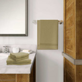 Lot de 5 Grandes Serviettes Eponge 600 g/m²  100 % coton - Marron